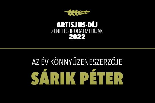 Artisjus-díjas Sárik Péter!
