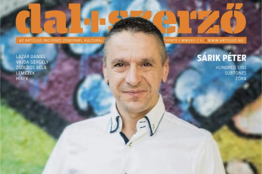 Sárik Péter a dal+szerző címlapján